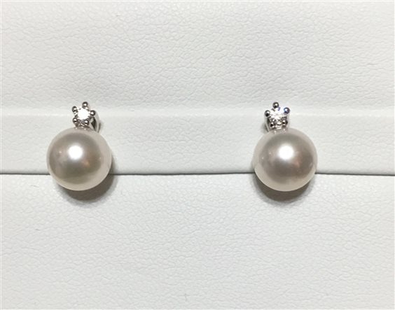 Orecchini Nimei Donna Perle Akoya in Oro bianco Perla PER2413 - PER2413